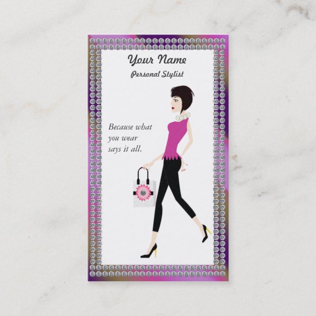 Stylist Personal Shopper Business Card (Front)
