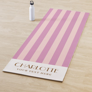 Stylist Stripes Personalised gifts Monogram Logo Y Yoga Mat