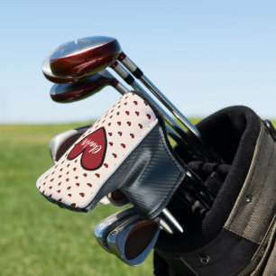 Stylist Sweet Heart Personalised gifts template  Golf Head Cover