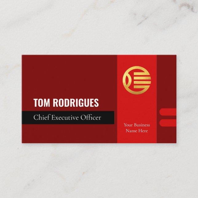 Stylist Template Office Manager Identity Global Business Card (Front)