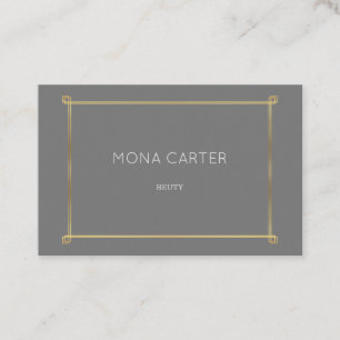 Stylistic art deco frame business card