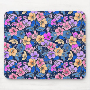 Stylistic Floral Pattern 46 Mouse Mat