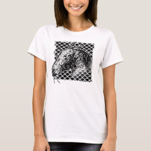 Stylistic Patterned horse head   T-Shirt
