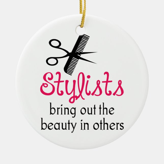Stylists Ceramic Tree Decoration (Front)