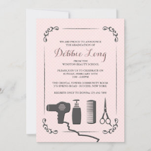 Stylist's Tools Graduation Invitation
