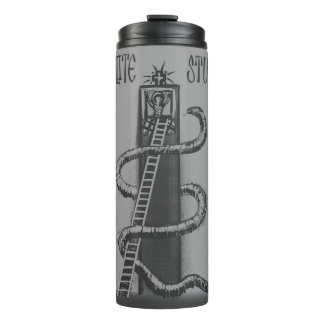 StyliteStudio Black and White logo Thermal Tumbler