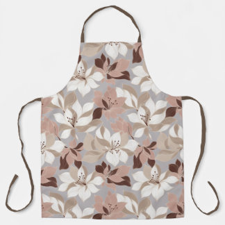 Stylized Abstract Petals in Trendy Colors Apron