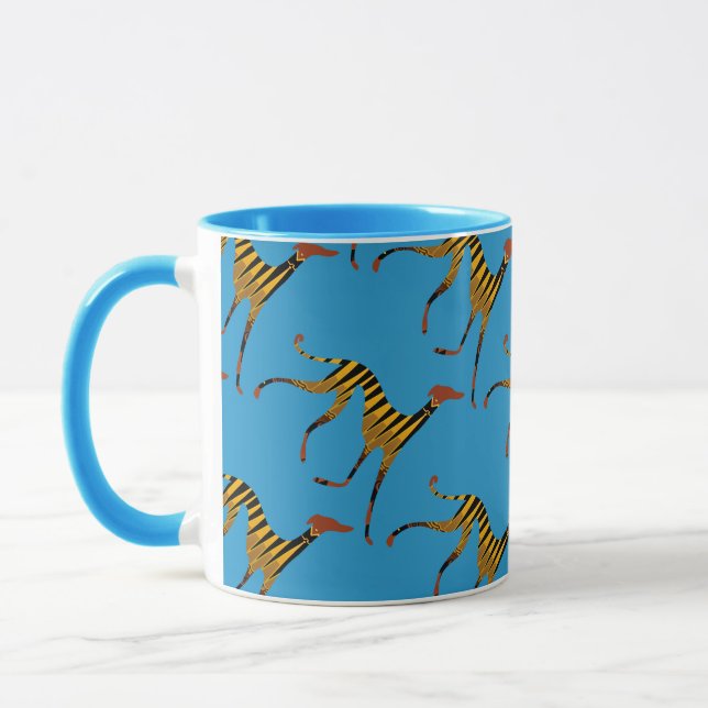 Stylized Azawakh Mug (Left)