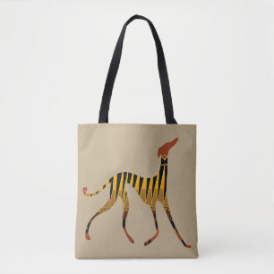 Stylized Azawakh Tote Bag
