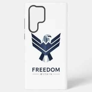 Stylized Blue Eagle "Freedom Within" Samsung Galaxy Case