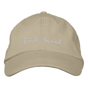 Stylized Bride Squad Bachelorette Party Embroidered Hat