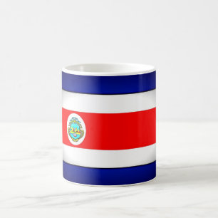 Stylized Costa Rica Flag Coffee Mug
