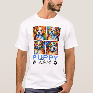 Stylized Cute Puppies T-Shirt