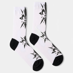 "Stylized Fleur-de-lis" Crew Socks