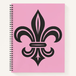 "Stylized Fleur-de-lis" Spiral Notebook