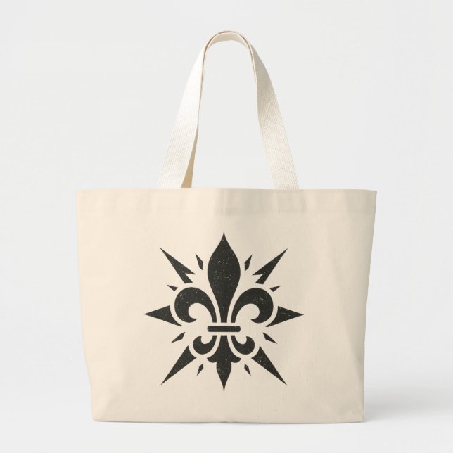 "Stylized Fleur-de-lis" Tote Bag (Front)