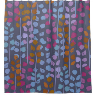 Stylized floral seamless pattern. Vintage imitatio Shower Curtain