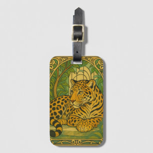 Stylized Jungle Elegance Luggage Tag