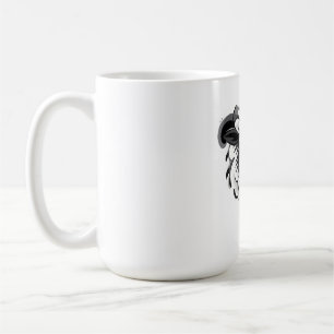Stylized Ram Illustration with Curly Fleece Coffee Mug