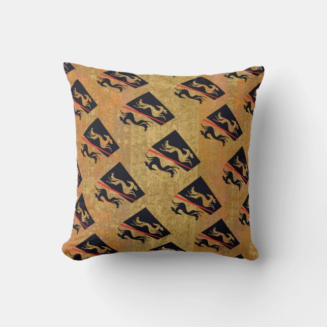 Stylized Salukis Pillow (Front)