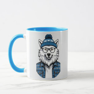 Stylized Wolf Mug