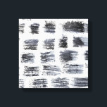 Stylus - Squres Canvas Print<br><div class="desc">Stylus V by Chariklia Zarris.  Features square-like shapes against a white background to create a pattern.</div>