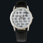 Stylus - Squres Watch<br><div class="desc">Stylus V by Chariklia Zarris.  Features square-like shapes against a white background to create a pattern.</div>