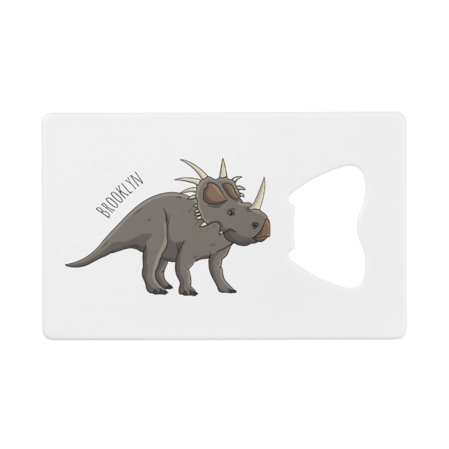 Styracosaurus cartoon illustration  (Front (Horizontal))