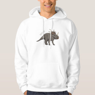 Styracosaurus cartoon illustration hoodie