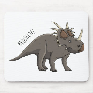Styracosaurus cartoon illustration mouse mat