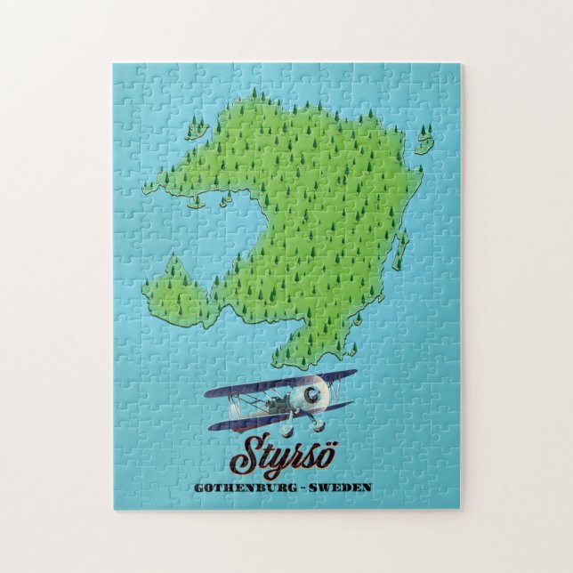 Styrsö gothenburg sweden map jigsaw puzzle (Vertical)