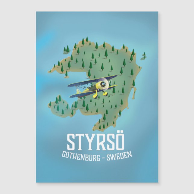 Styrsö, sweden travel poster. (Front)