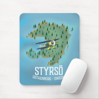 Styrsö, sweden travel poster. mouse mat
