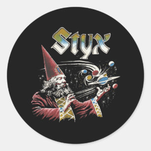 STYX Band Retro 70s Tribute Icons Classic Round Sticker