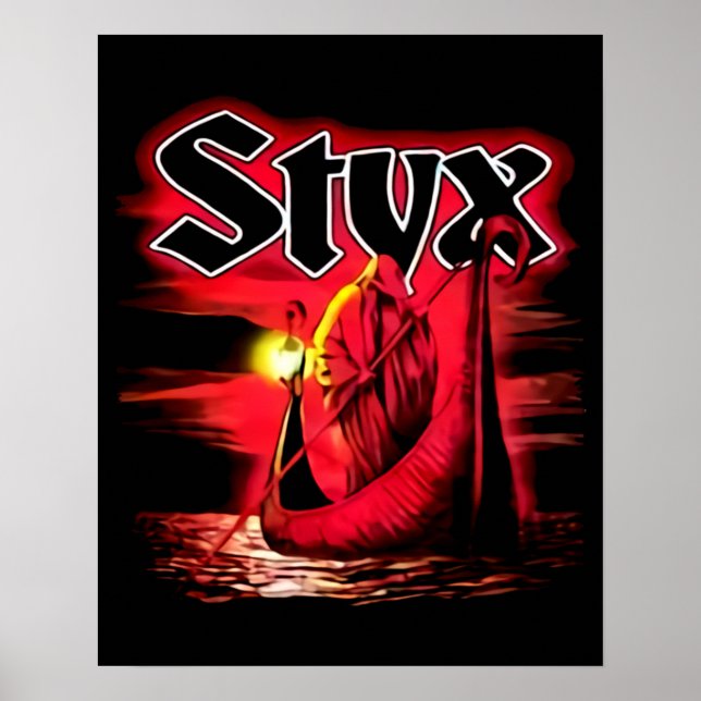 Styx Band Retro Aesthetic Fan Art Design Poster (Front)