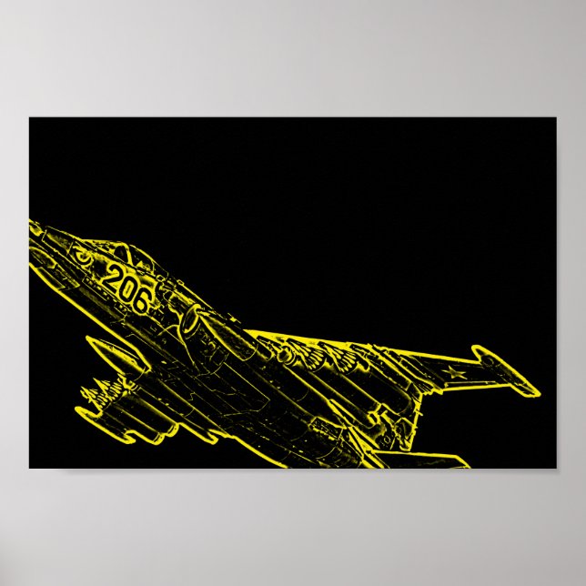 SU Soviet Frogfoot Plane Sketch Poster (Front)