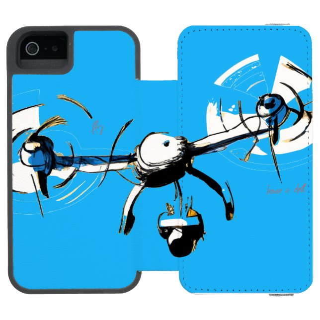 sUAS Pilot iPhone 6 Wallet Case Incipio iPhone Wallet Case (Folio Open)