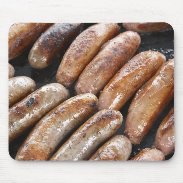 Suasages on Barbeque Mouse Mat (Front)