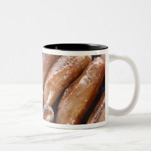 Suasages on Barbeque Two-Tone Coffee Mug