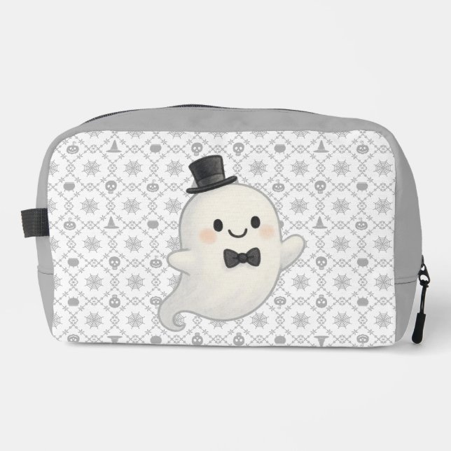 Suave cartoon ghost Halloween  Dopp Kit (Front)