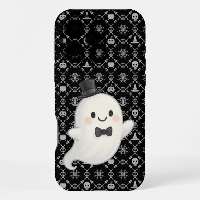 Suave cartoon ghost Halloween  iPhone Case (Back)