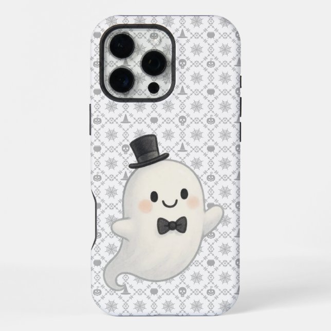 Suave cartoon ghost Halloween  iPhone Case (Back)