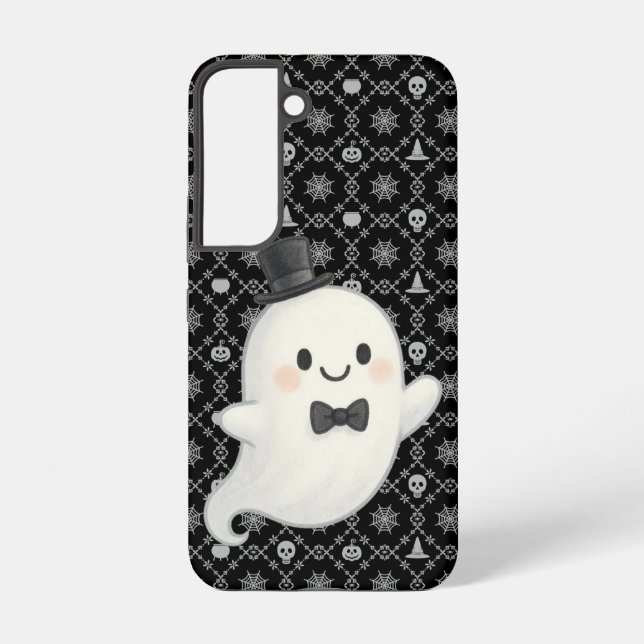 Suave cartoon ghost Halloween  Samsung Galaxy S22 Case (Back)