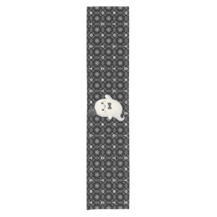 Suave cartoon ghost Halloween  Short Table Runner