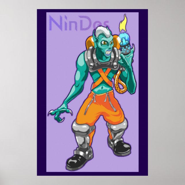 Sub Creature with Flame Equip Poster (Front)