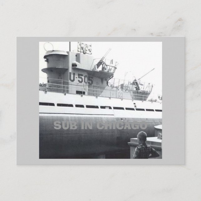 SUB IN CHICAGO POSTCARD (Front)