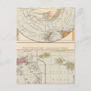 Sub Polar region and Polynesia Postcard