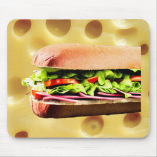 Sub Sandwich On Swiss Mouse Pad