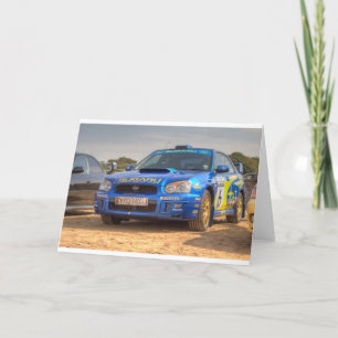 Subaru Impreza STi SWRT Stickers Card