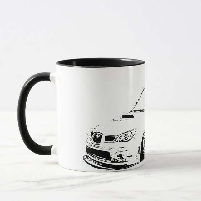 Subaru Impreza WRX Sti Vector Image Mug (Left)